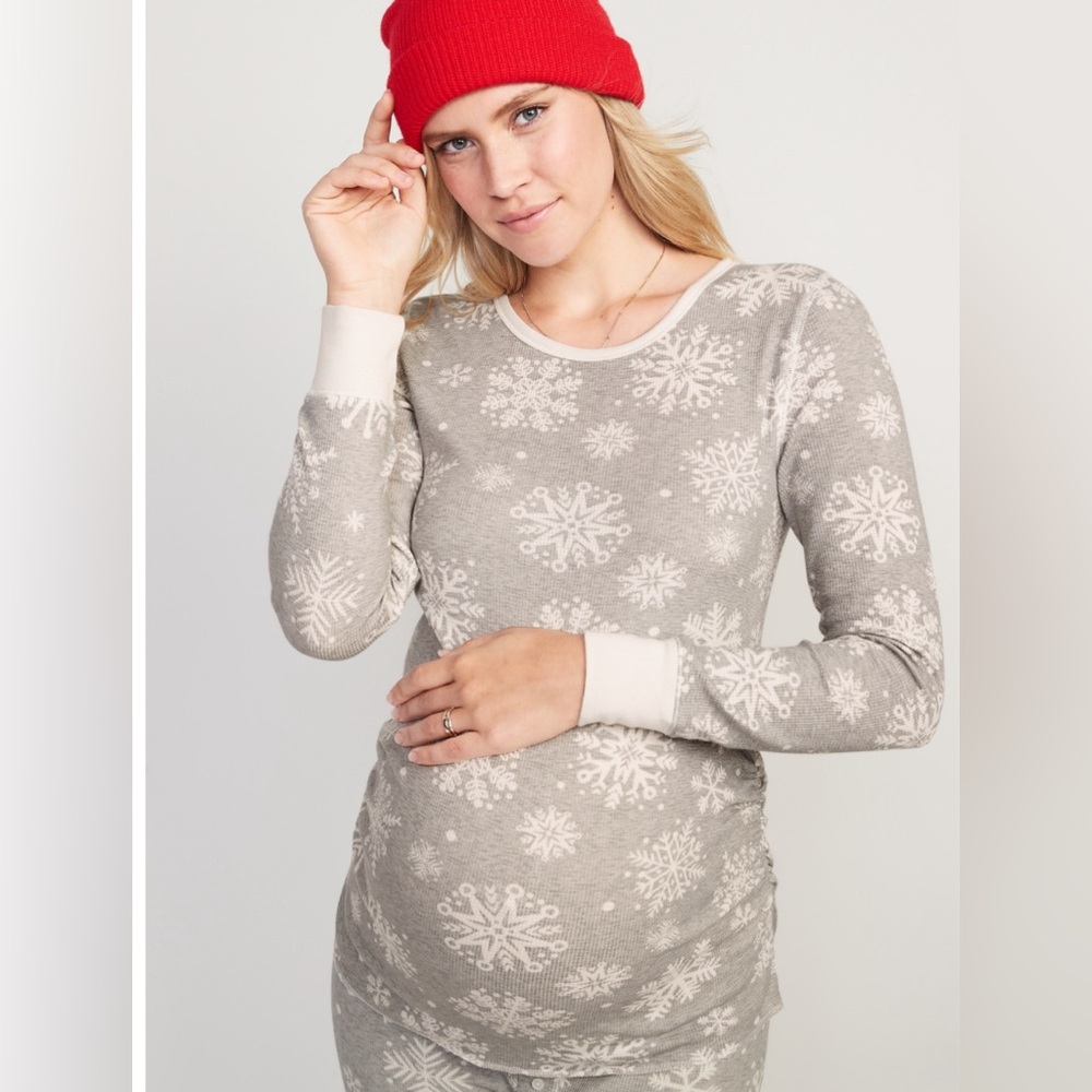 Maternity Thermal Knit Pajama Family Matching Set